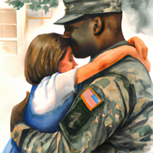 Military Child and Father